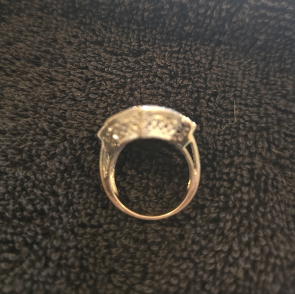 Harley Davidson Purple and Silver Crystal Women's Ring - Picture 2 of 4